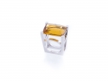 bague citrine or blanc